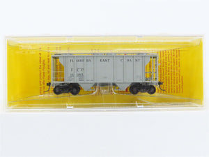 HO Scale Kadee 8610 FEC Florida East Coast 2-Bay Covered Hopper #14085 - Sealed