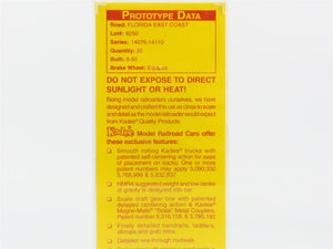 HO Scale Kadee 8610 FEC Florida East Coast 2-Bay Covered Hopper #14085 - Sealed