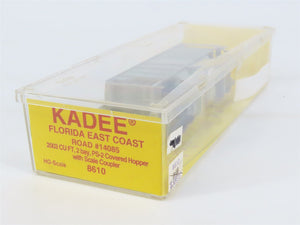 HO Scale Kadee 8610 FEC Florida East Coast 2-Bay Covered Hopper #14085 - Sealed