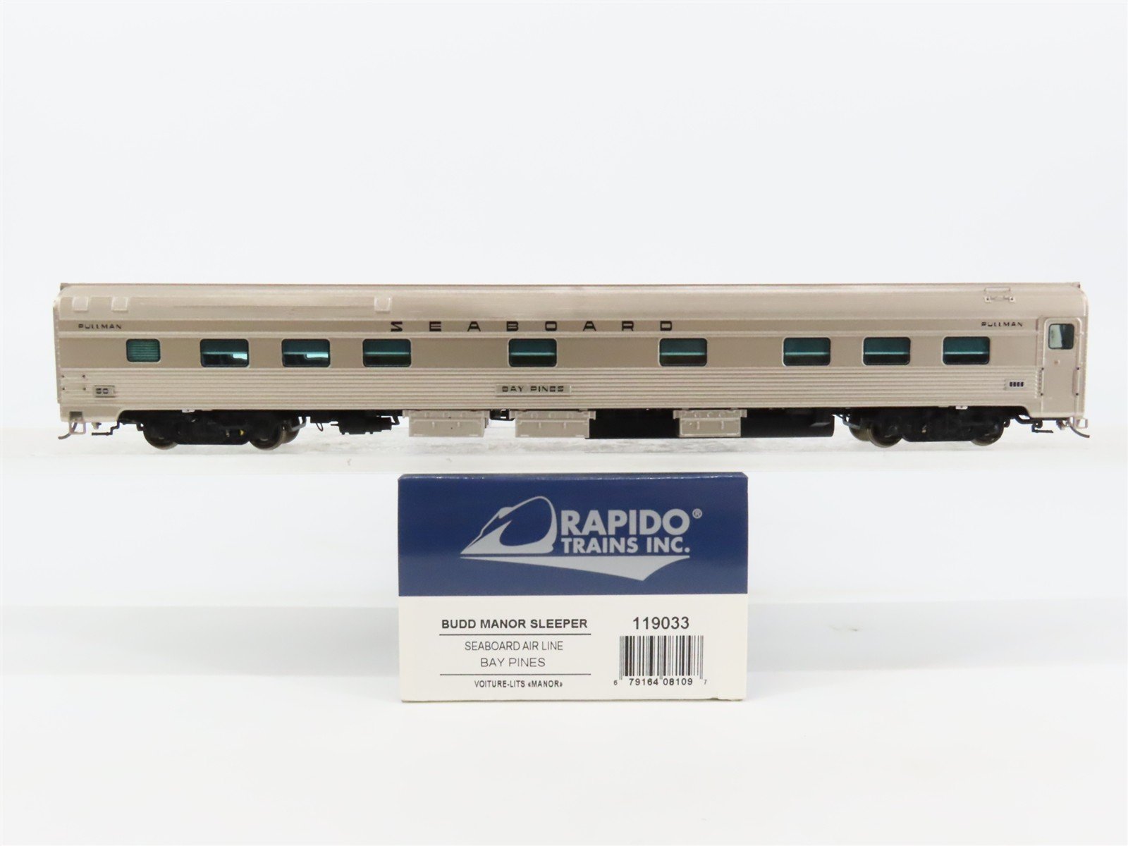 HO Scale Rapido 119033 SAL Seaboard Sleeper Passenger Car #50 "Bay Pines"