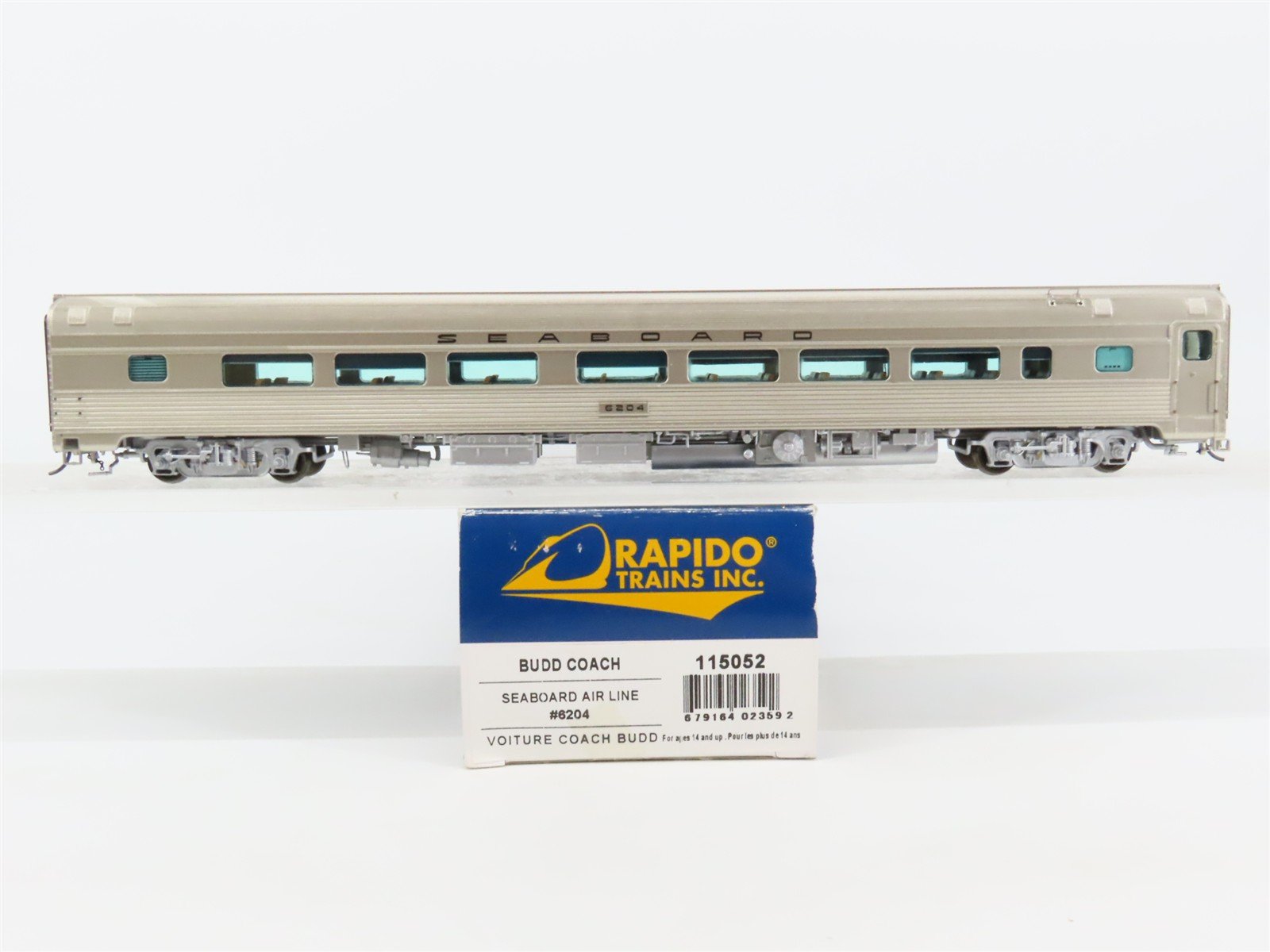 HO Scale Rapido 115052 SAL Seaboard Air Line Coach Passenger Car #6204