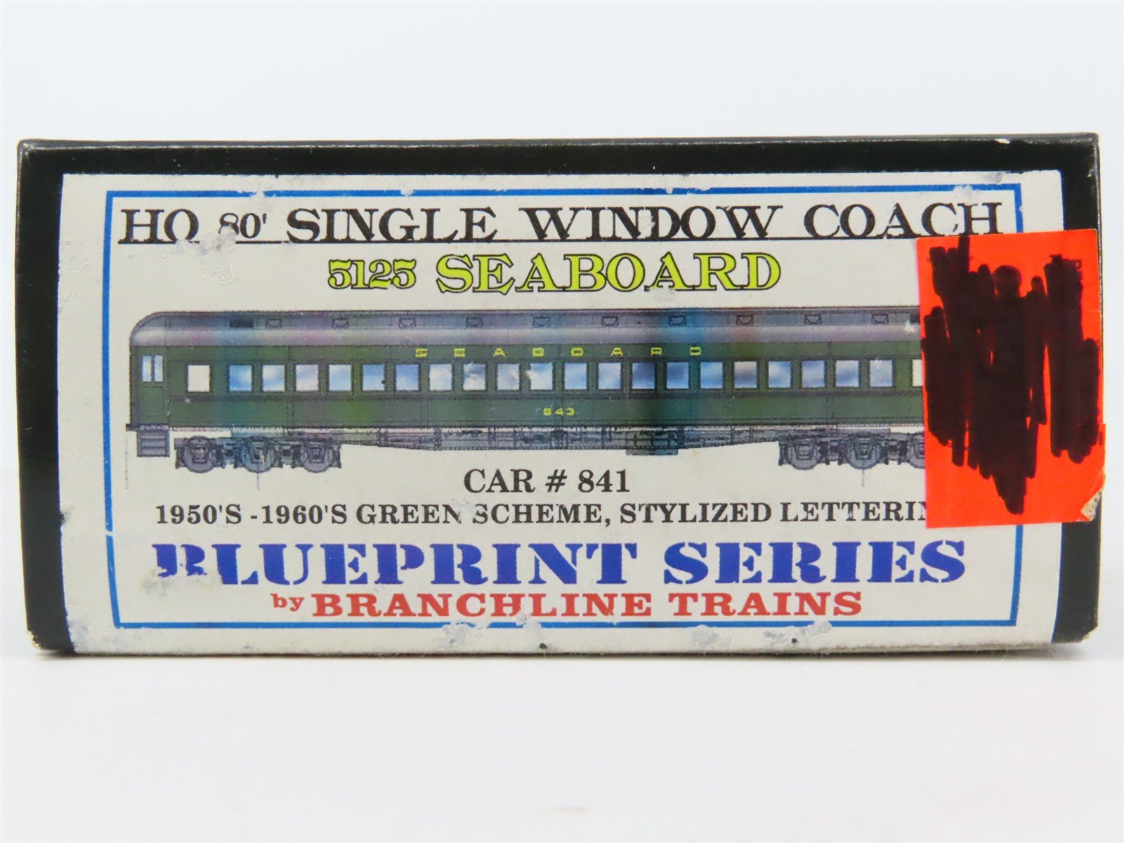 HO Scale Branchline Blueprint Series Kit 5125 SAL Seaboard Coach Passenger #841