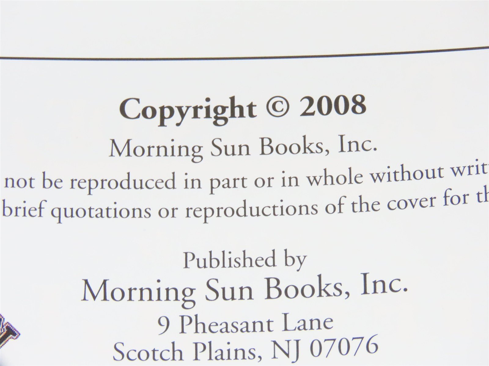 Morning Sun: Trackside Around Georgia 1968-1970 by Jim Boyd ©2008 HC Book