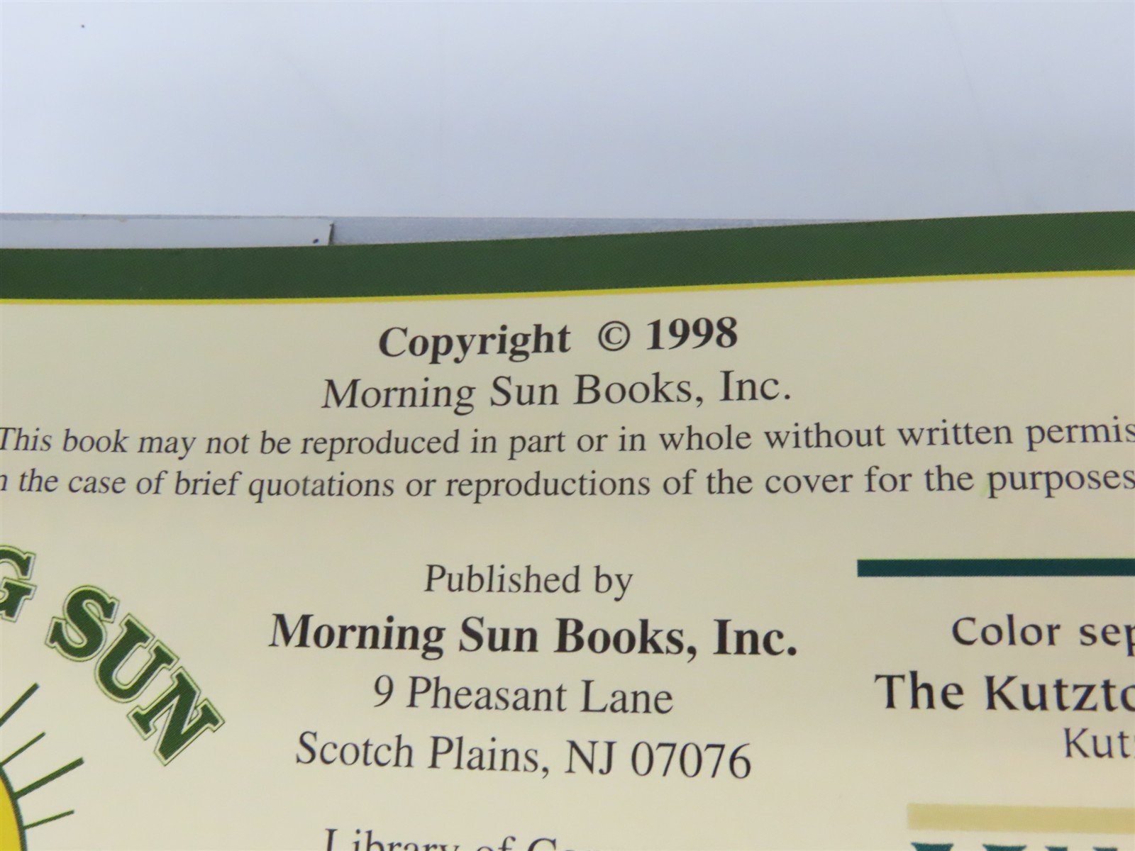Morning Sun SAL Color Guide to Freight & Passenger Equipment by Paul Faulk ©1998
