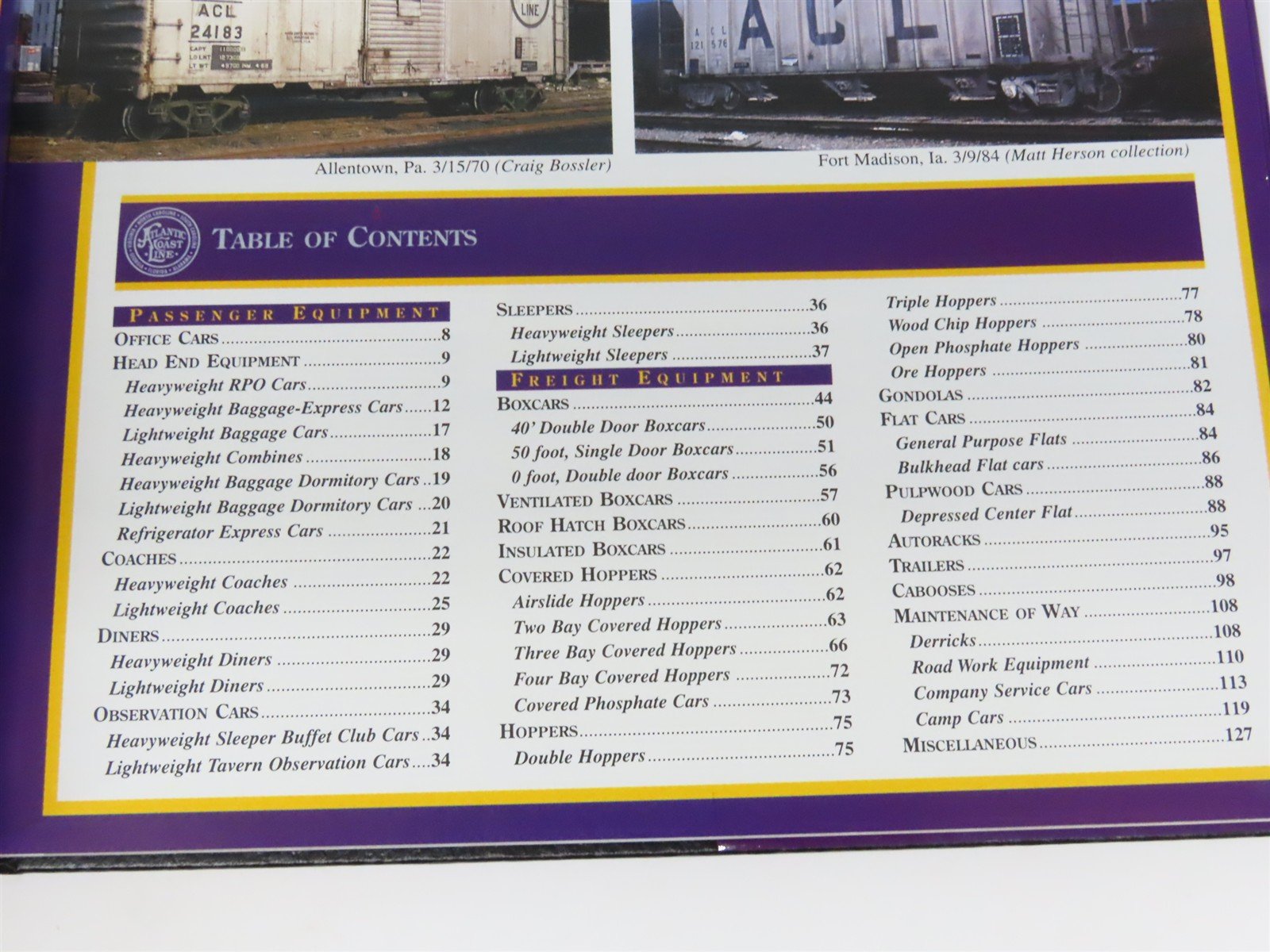 Morning Sun ACL Color Guide to Freight & Passenger Equipment by Paul Faulk ©2000