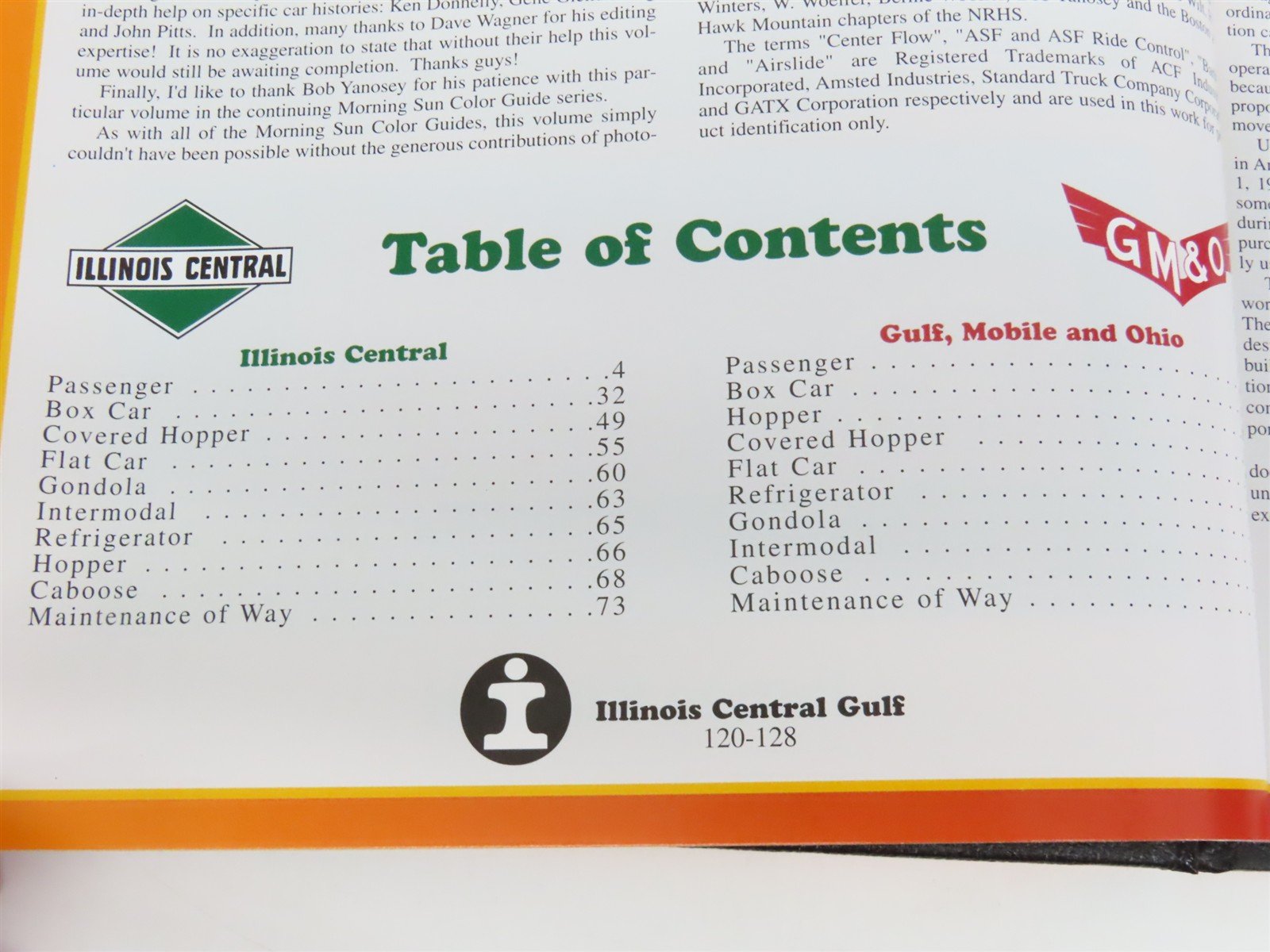 Morning Sun: IC/GM&O Guide to Freight & Passenger Equip. by James Kinkaid ©2002