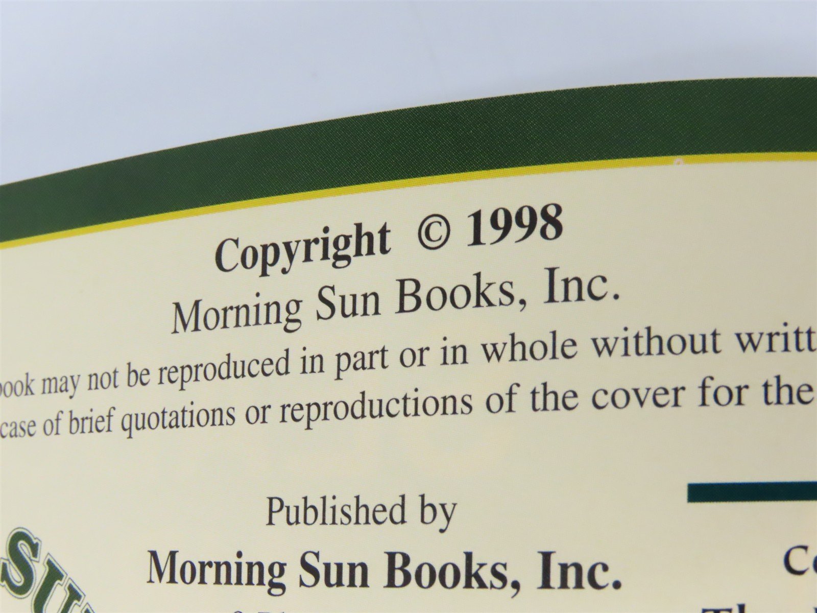 Morning Sun SAL Color Guide to Freight & Passenger Equipment by Paul Faulk ©1998