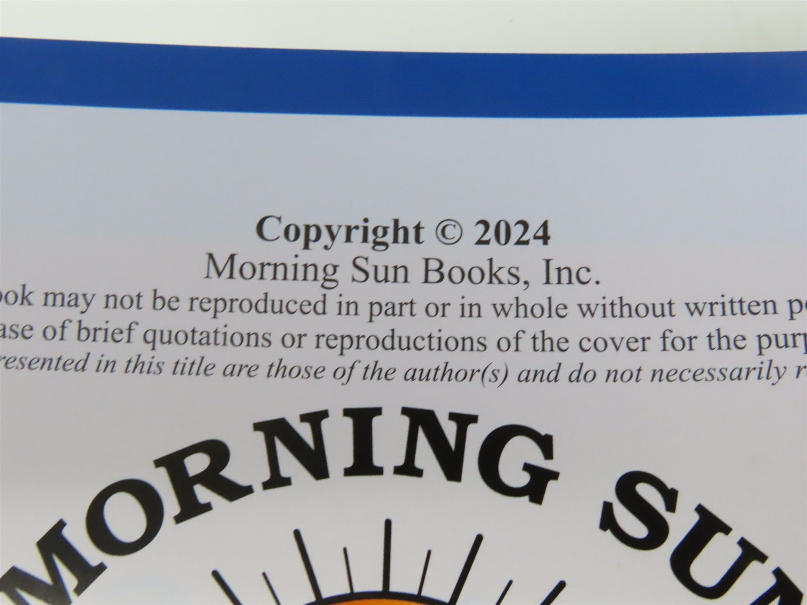 Morning Sun: Chessie System in Color Vol 4 by Kurt Reisweber ©2024 HC Book