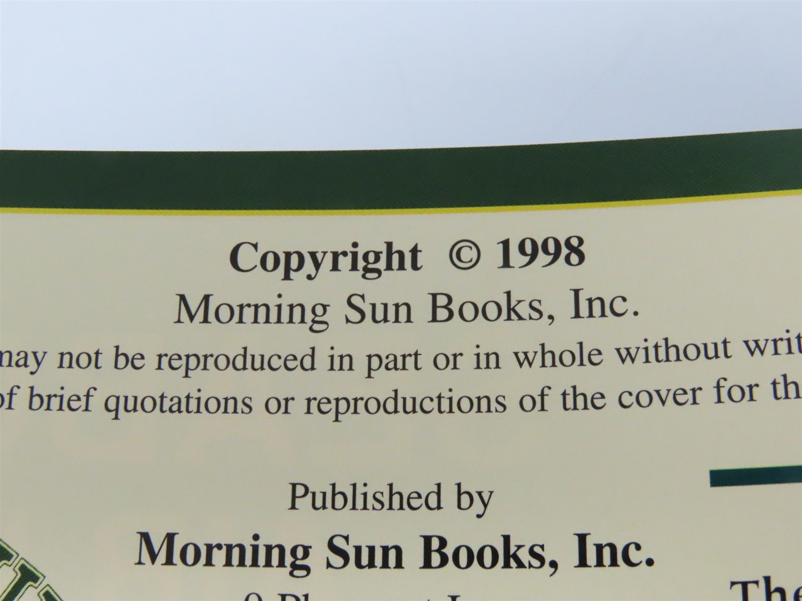 Morning Sun SAL Color Guide to Freight & Passenger Equipment by Paul Faulk ©1998