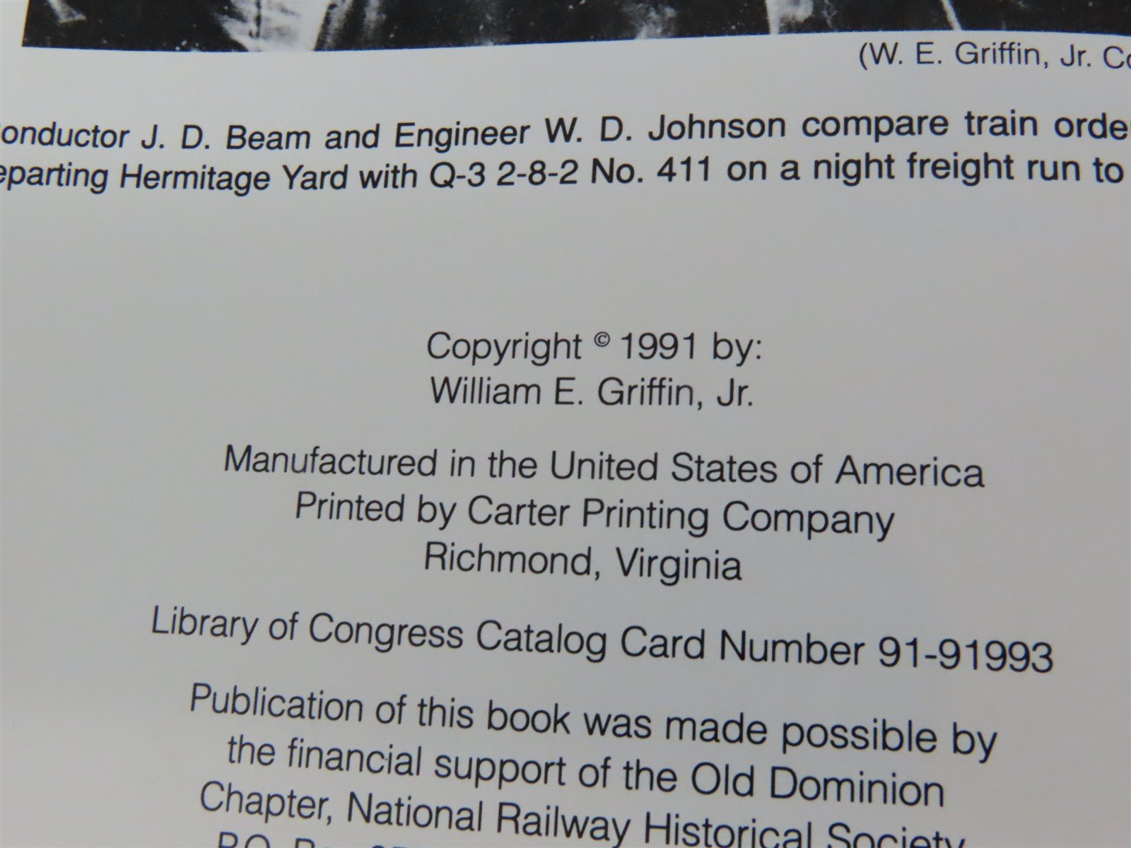 All Lines North of Raleigh by William E. Griffin, Jr. ©1991 HC Book