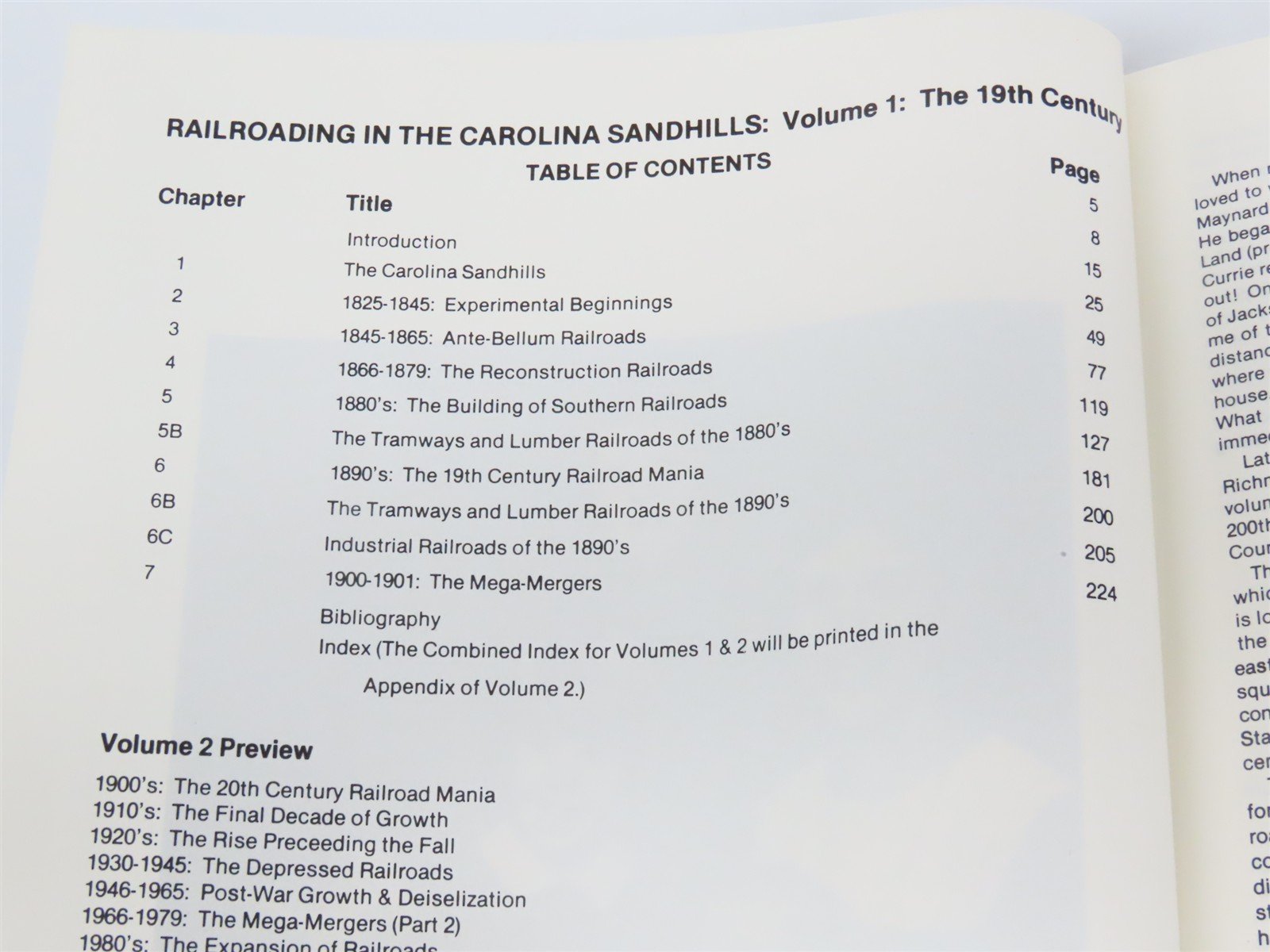 Railroading in the Carolina Sandhills Vol 1: The 19th Century by Carriker ©1985