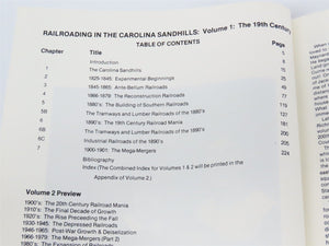 Railroading in the Carolina Sandhills Vol 1: The 19th Century by Carriker ©1985