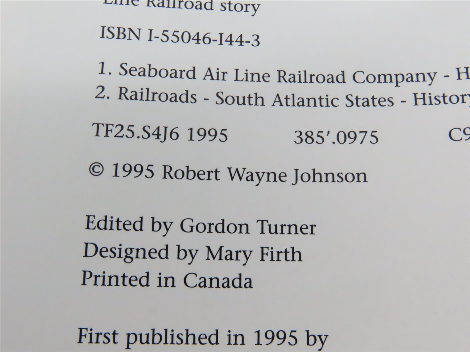 Through the Heart of the South by Robert Wayne Johnson Â©1995 HC Book