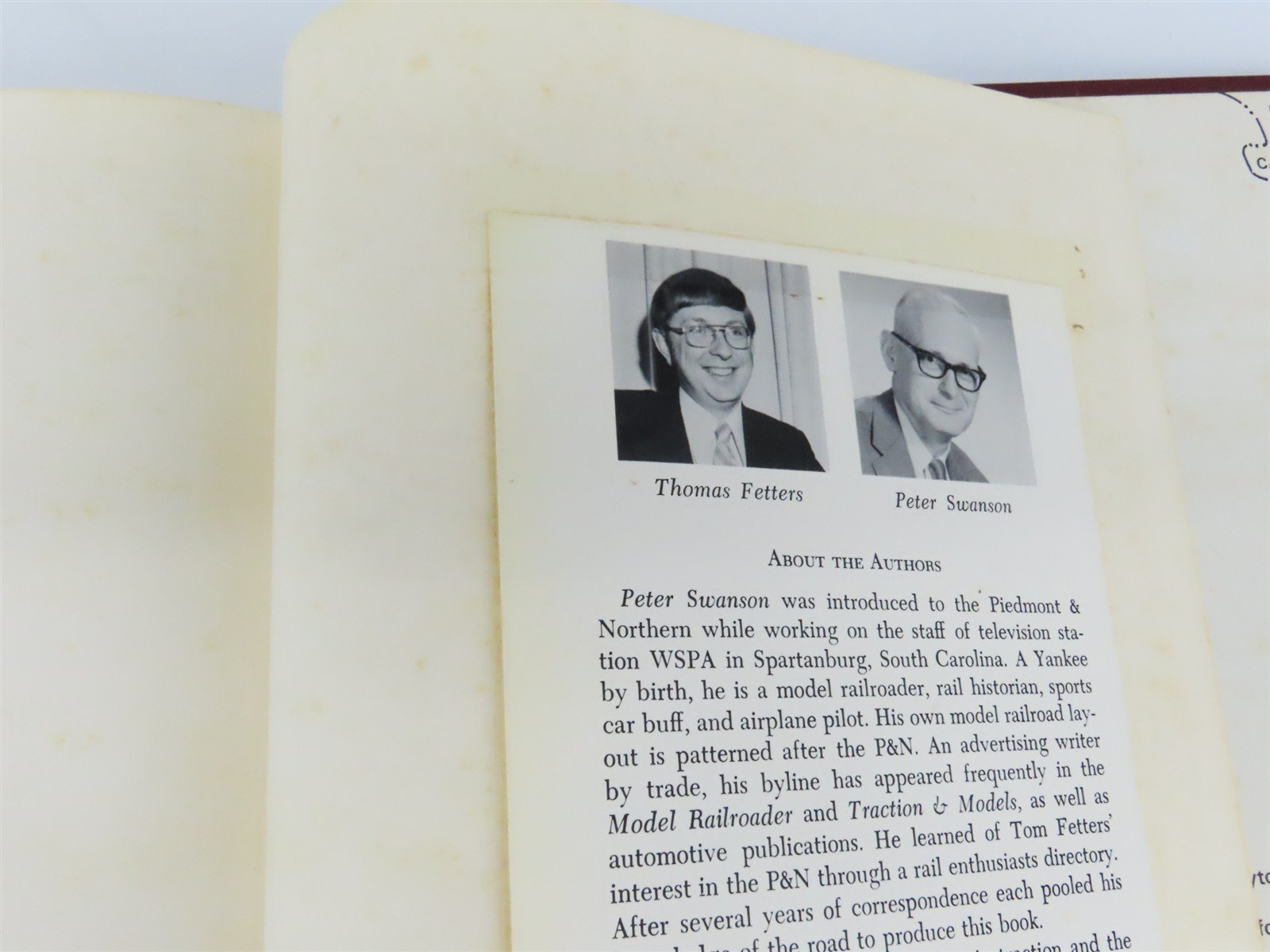 Piedmont & Northern by Fetters & Swanson Â©1976 HC Book