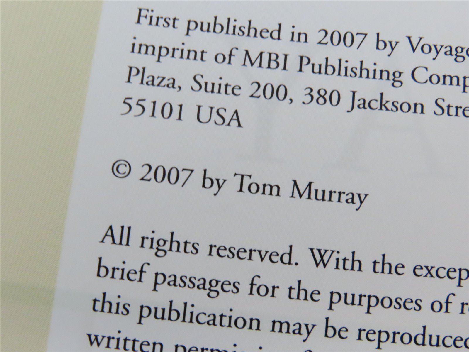 MBI Railroad Color History: Southern Railway by Tom Murray ©2007 HC Book