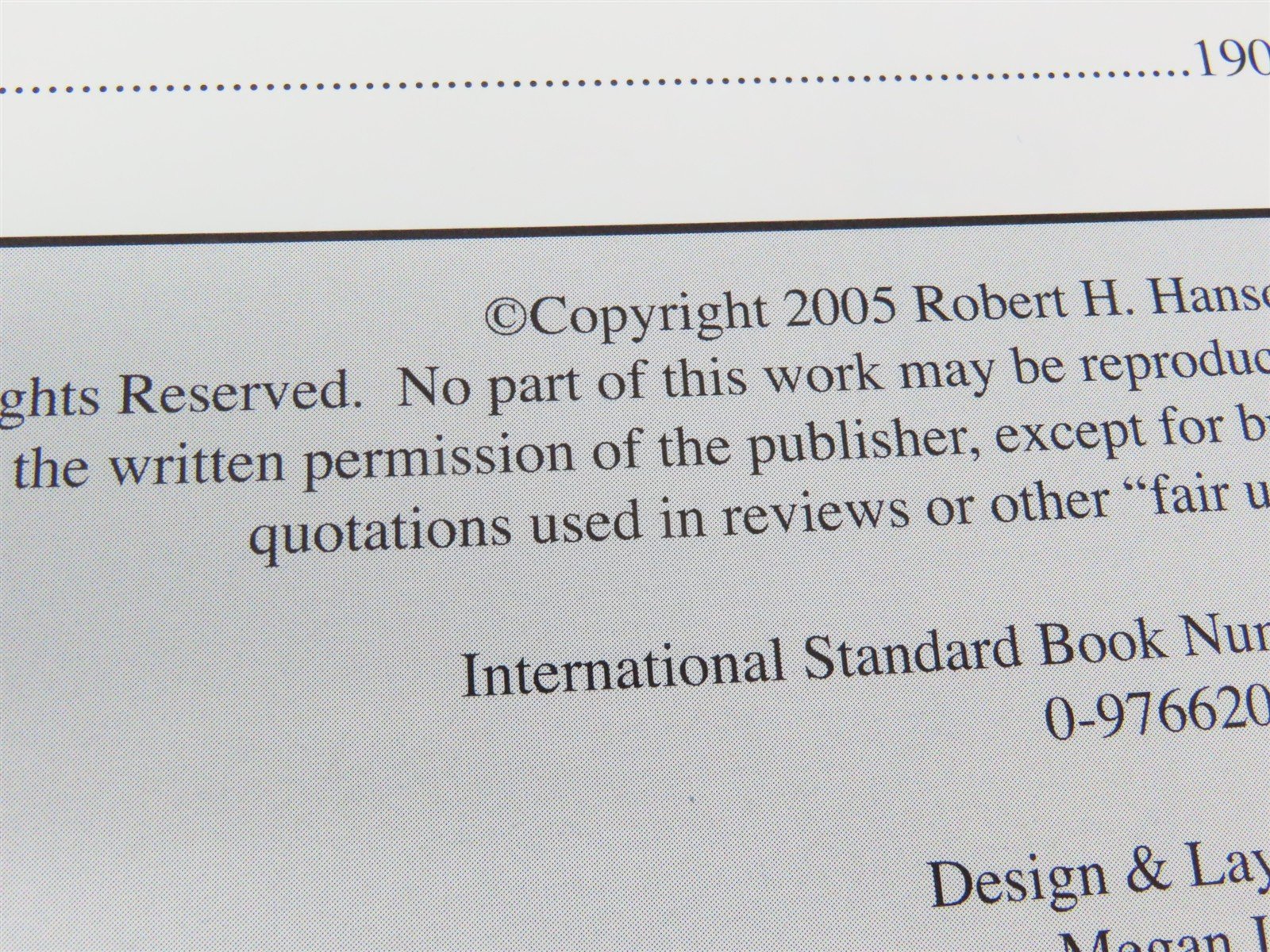 The West Point Route by Robert H. Hanson Â©2006 HC Book