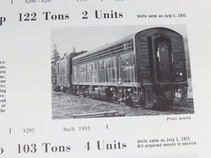 Southern Pacific Motive Power Annual 1972 by Joseph A. Strapac Â©1973 SC Booklet