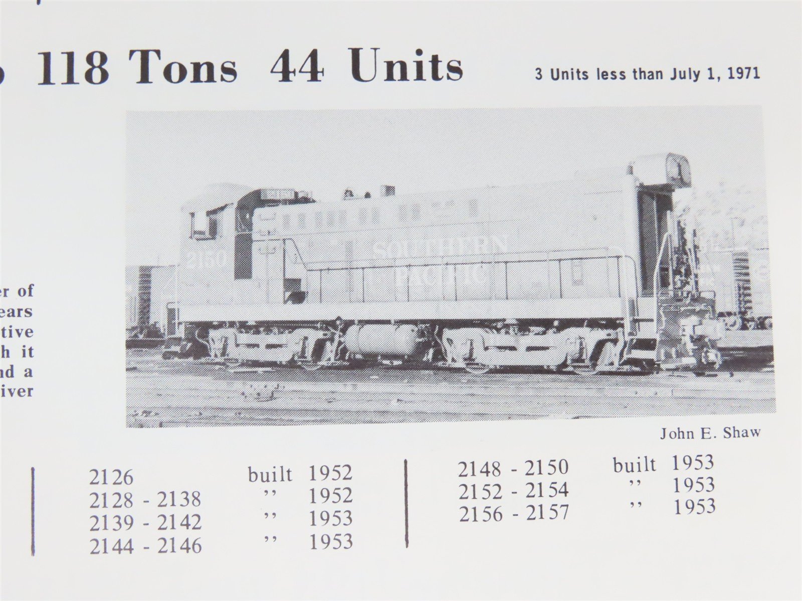 Southern Pacific Motive Power Annual 1972 by Joseph A. Strapac Â©1973 SC Booklet