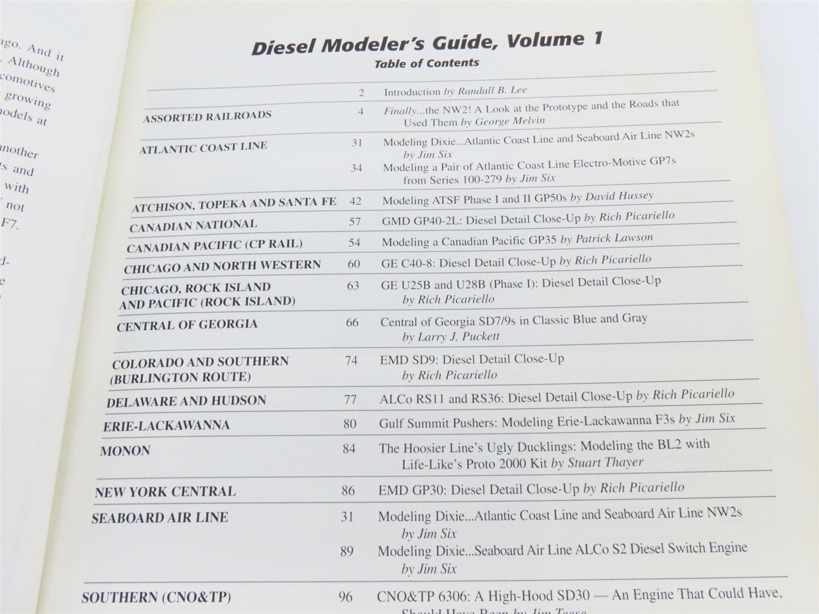 Diesel Modeler's Guide - Vol. 1 by Randall B. Lee Â©1996 SC Book
