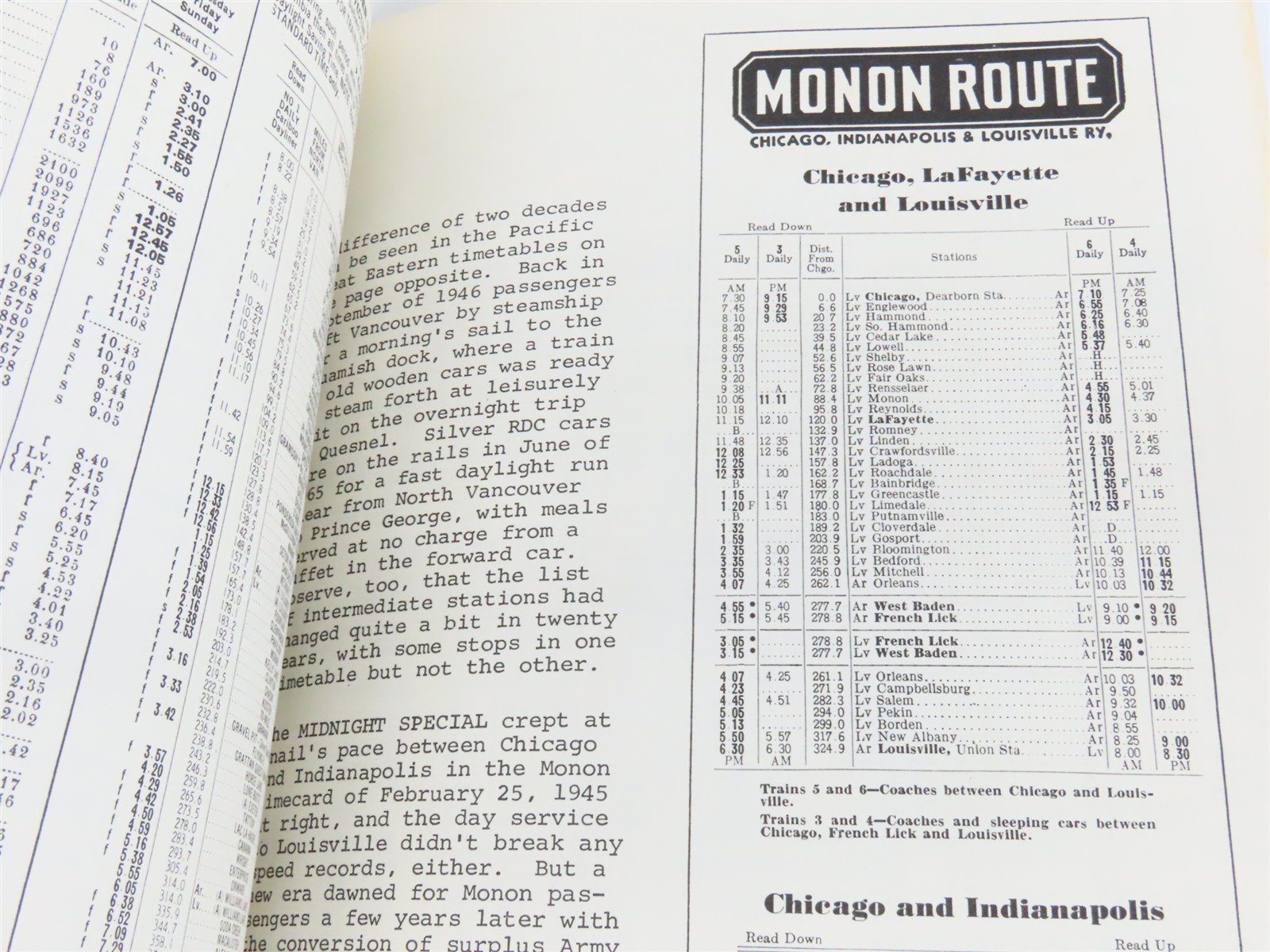 Timetable Treasury - From the Early 1920s to Amtrak by Wayner Â©1979 SC Book