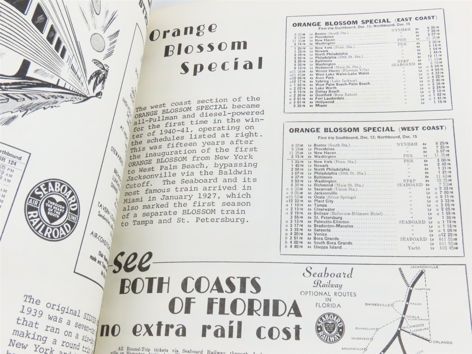 Timetable Treasury - From the Early 1920s to Amtrak by Wayner Â©1979 SC Book