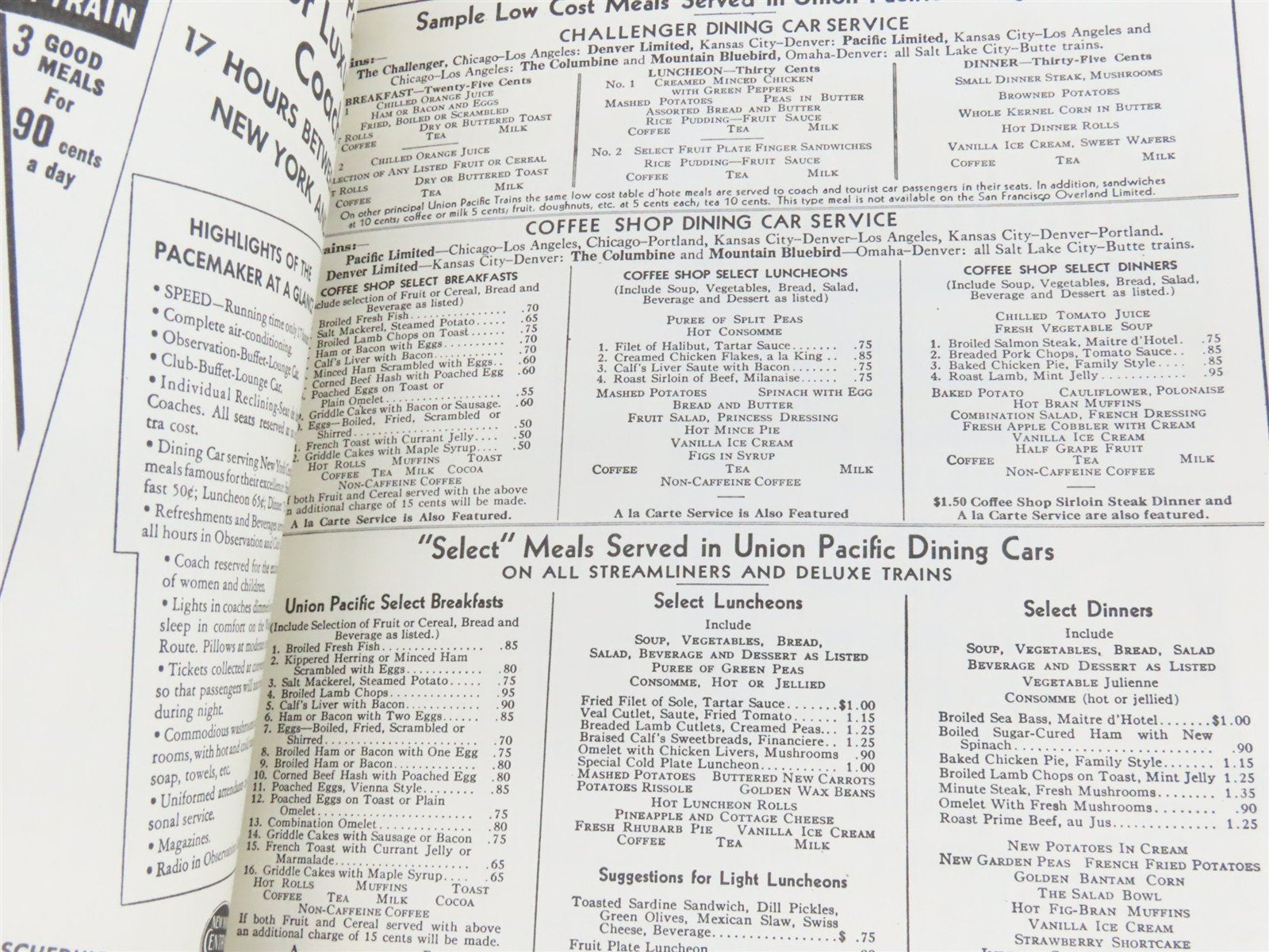 Timetable Treasury - From the Early 1920s to Amtrak by Wayner Â©1979 SC Book