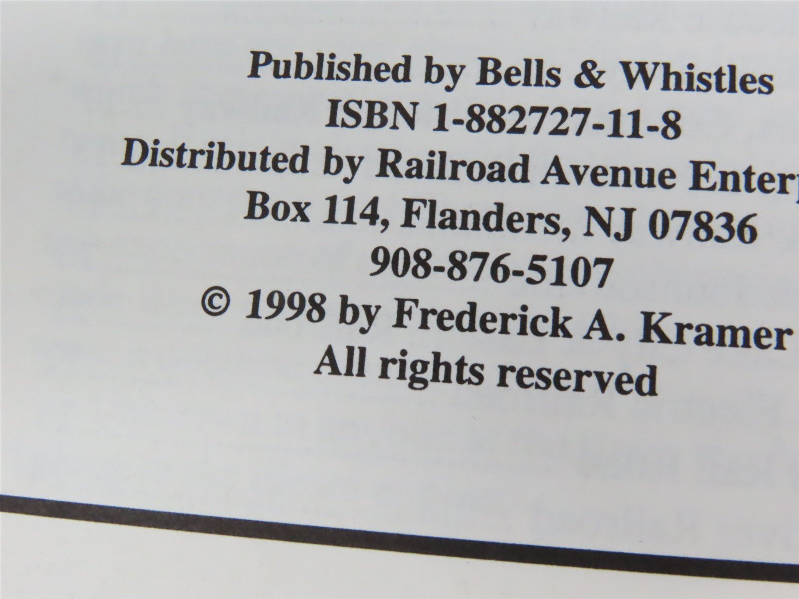 Anything But Steam by Frederick A. Kramer Â©1998 SC Booklet