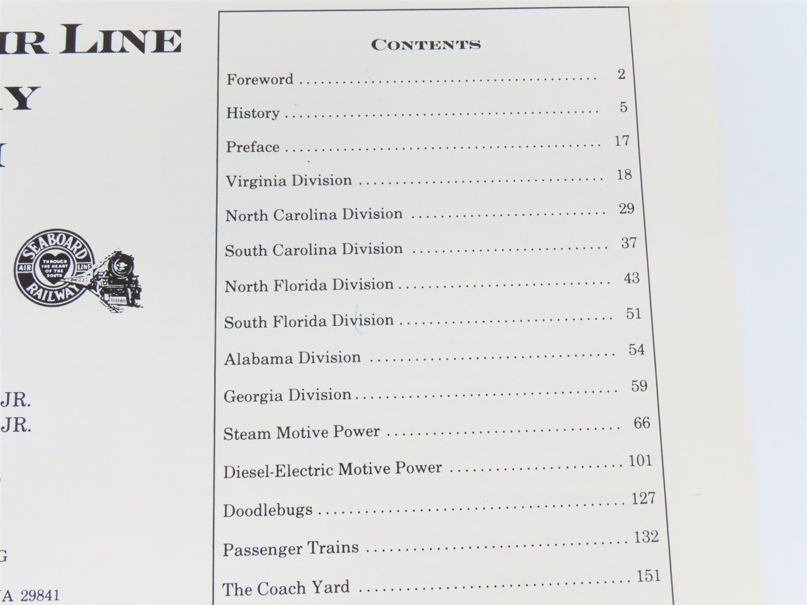 Seaboard Air Line Railway Album by Langley, Beckum, & Tidwell Â©1988 SC Book