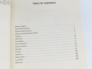 Railroad Maps - The South by MAC Â©1980 SC Book