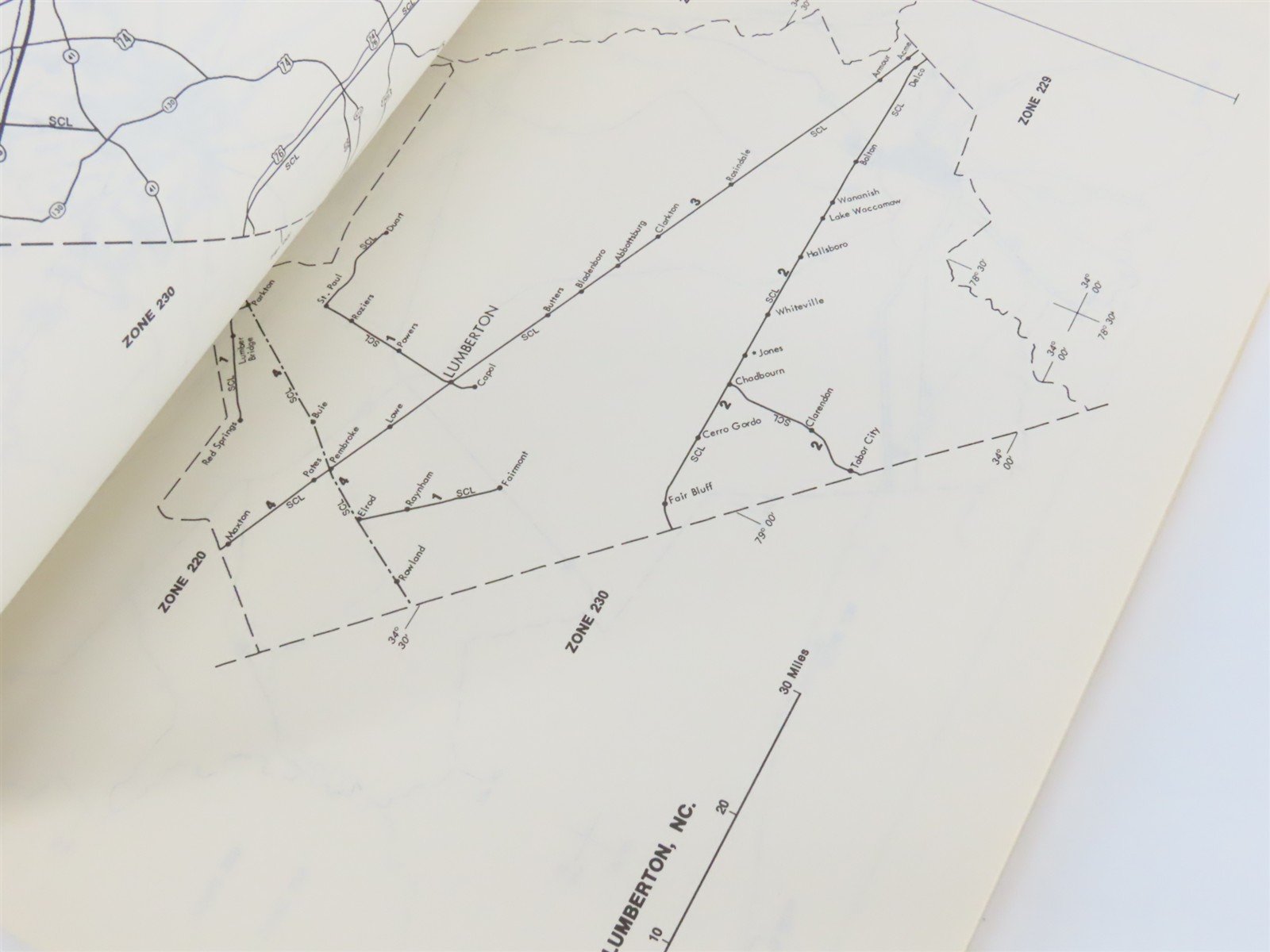 Railroad Maps - The South by MAC Â©1980 SC Book
