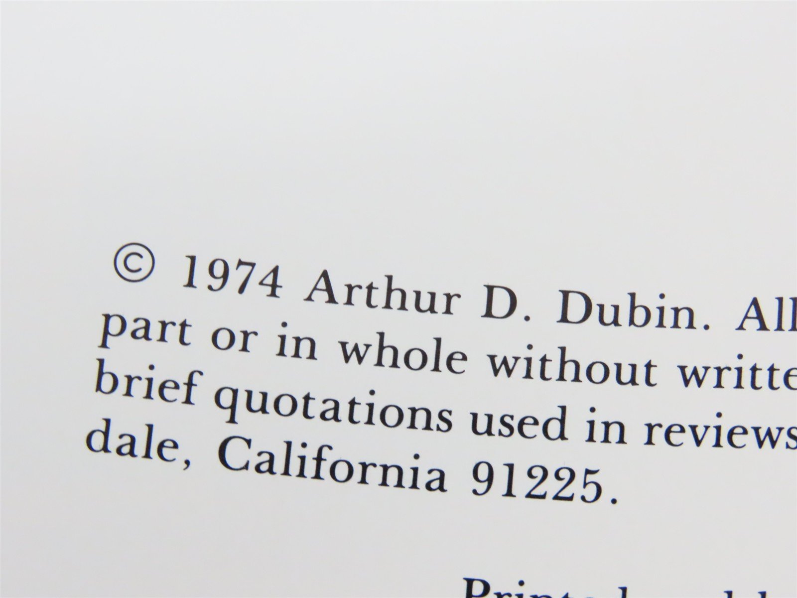More Classic Trains by Arthur D. Dubin Â©1990 HC Book
