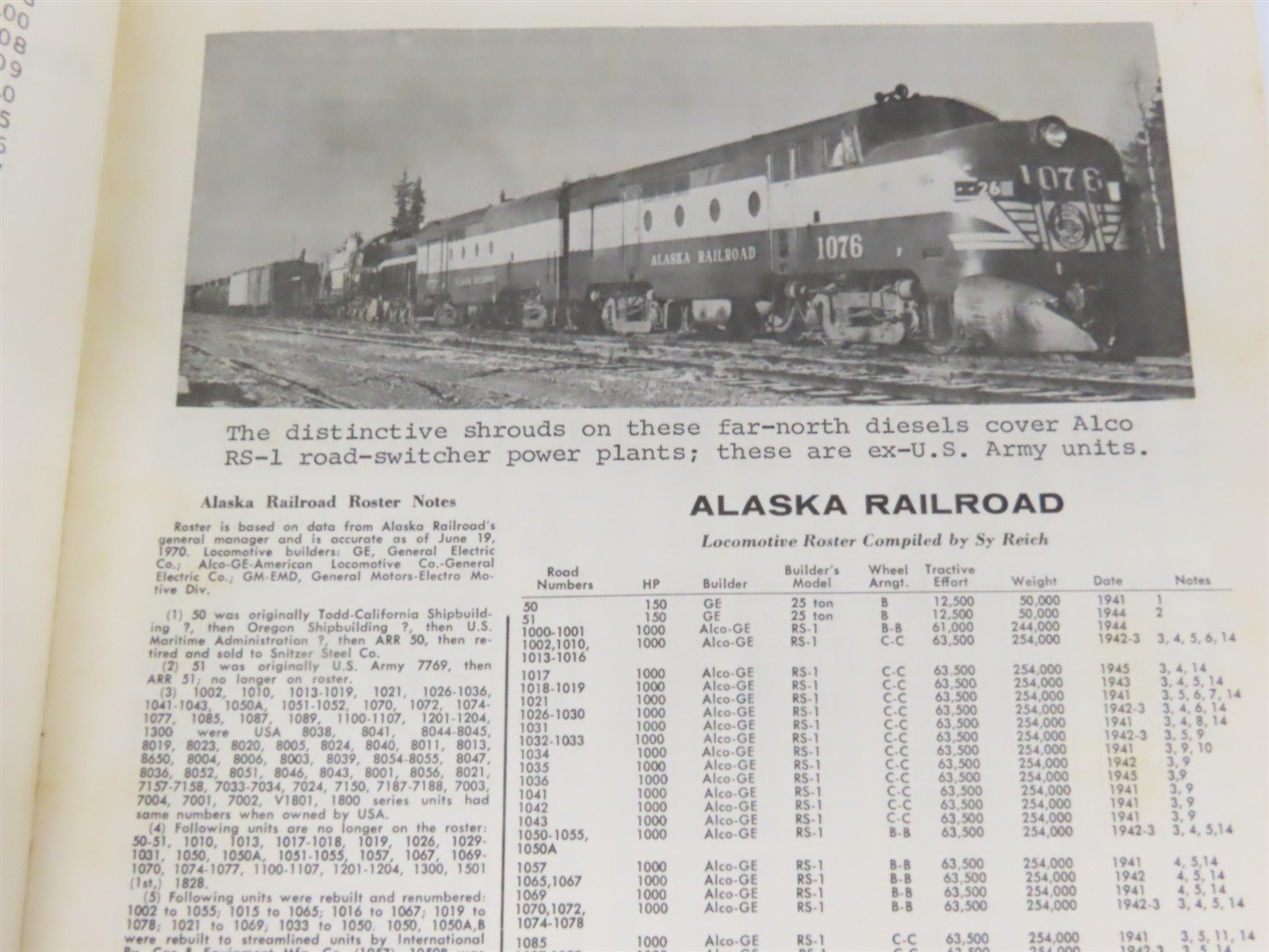 Diesel Locomotive Rosters - The Railroad Magazine Series Â©1973 SC Book