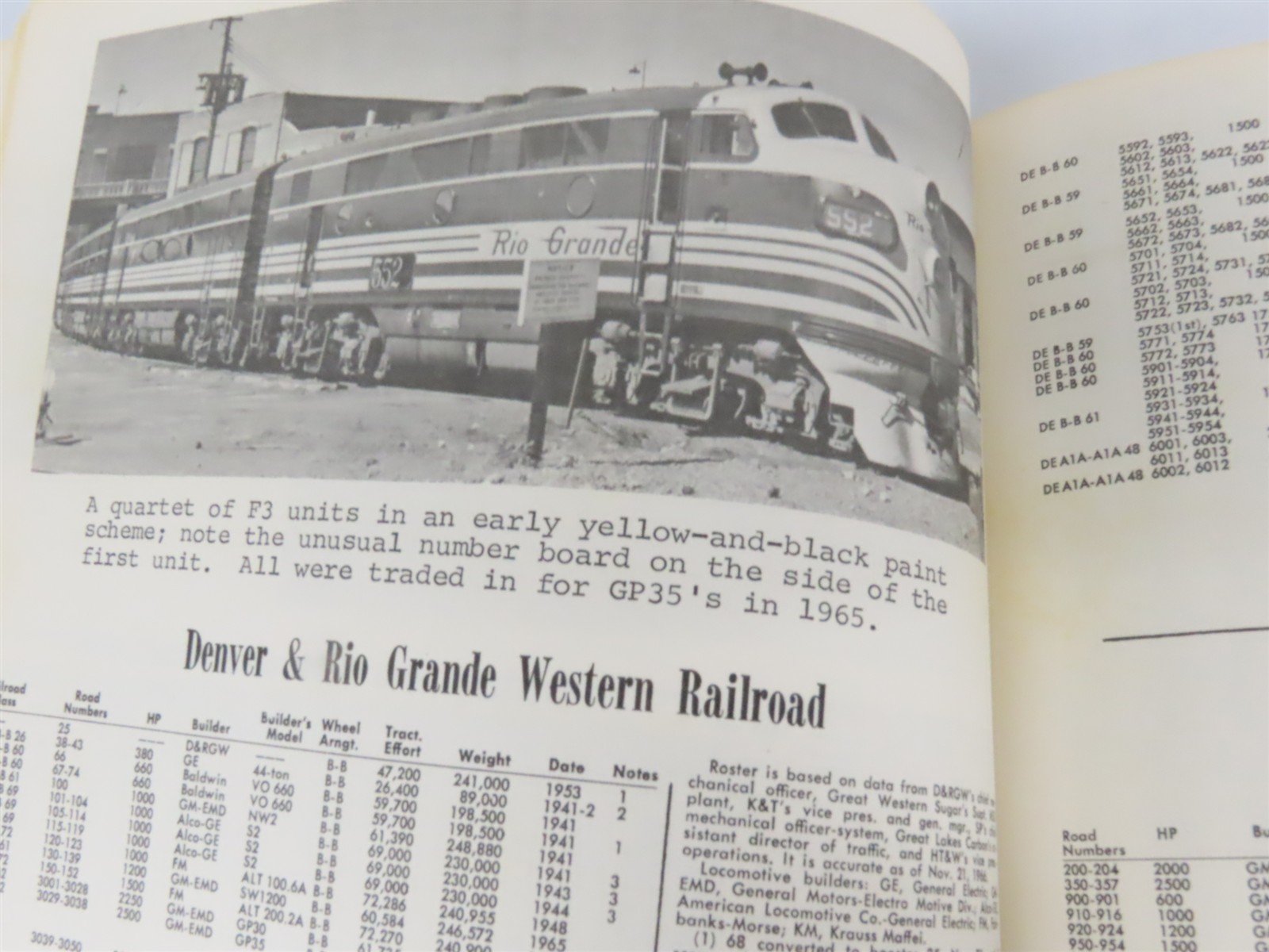 Diesel Locomotive Rosters - The Railroad Magazine Series Â©1973 SC Book