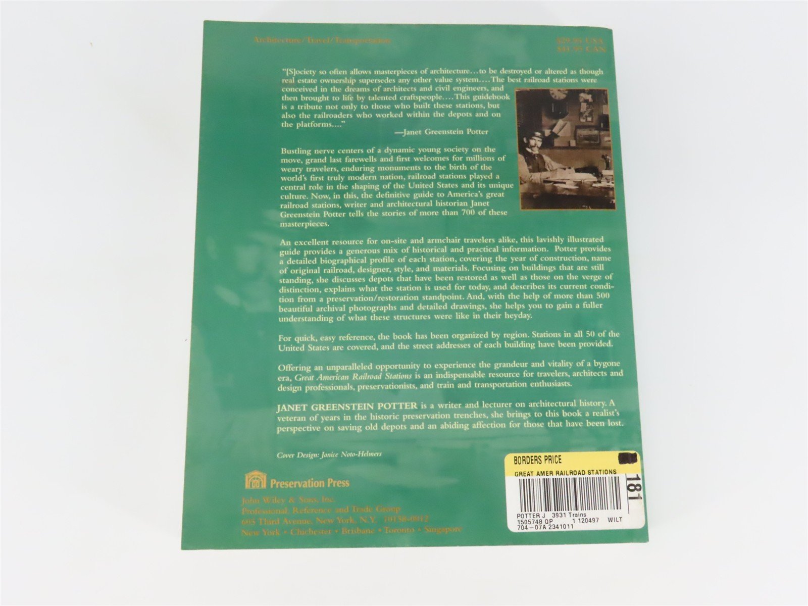 Great American Railroad Stations by Janet Greenstein Potter Â©1996 SC Book