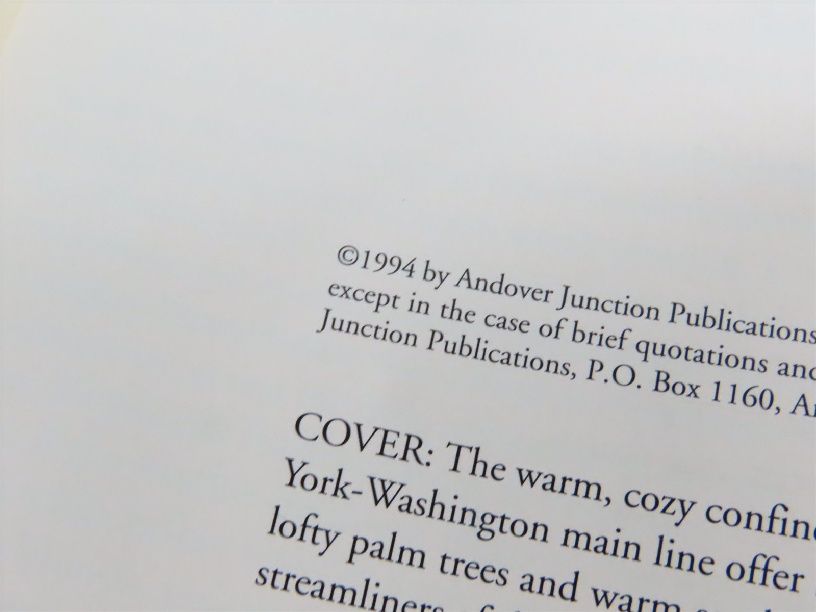 By Streamliner - New York to Florida by Joseph M. Welsh Â©1994 SC Book