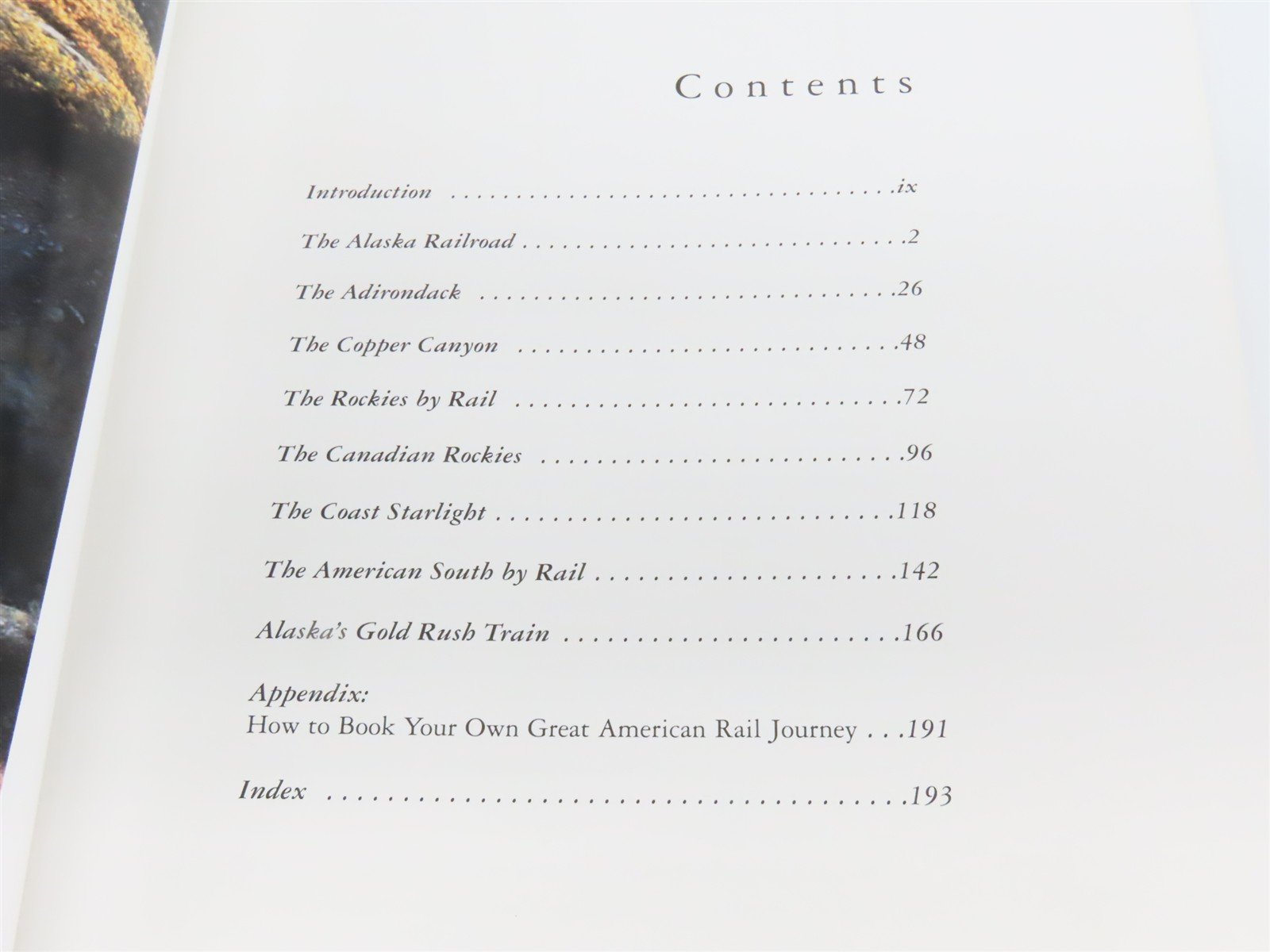 Great American Rail Journeys by John Grant Â©2000 SC Book