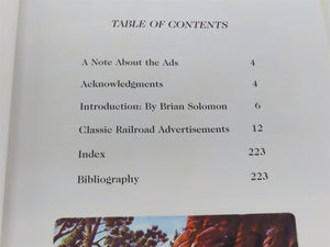 Classic Railroad Advertising Riding the Rails Again by Tad Burness Â©2001 HC Book