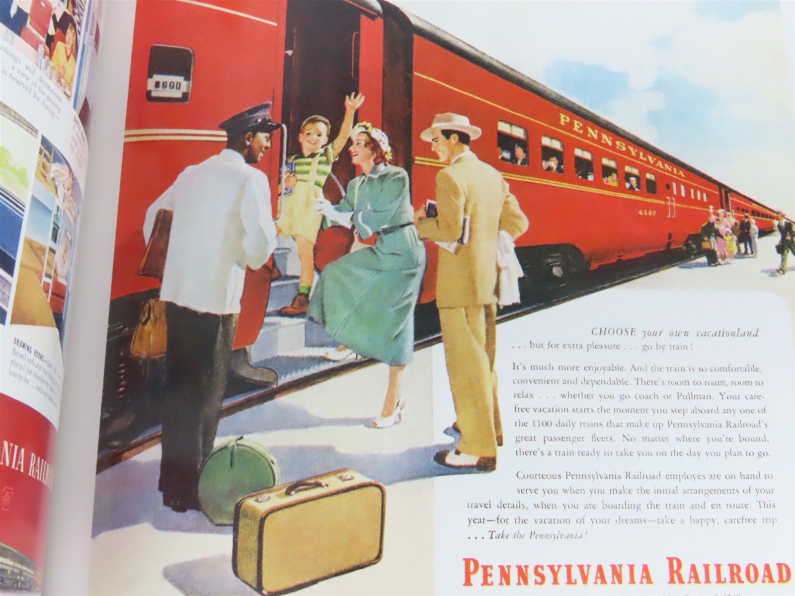 Classic Railroad Advertising Riding the Rails Again by Tad Burness Â©2001 HC Book