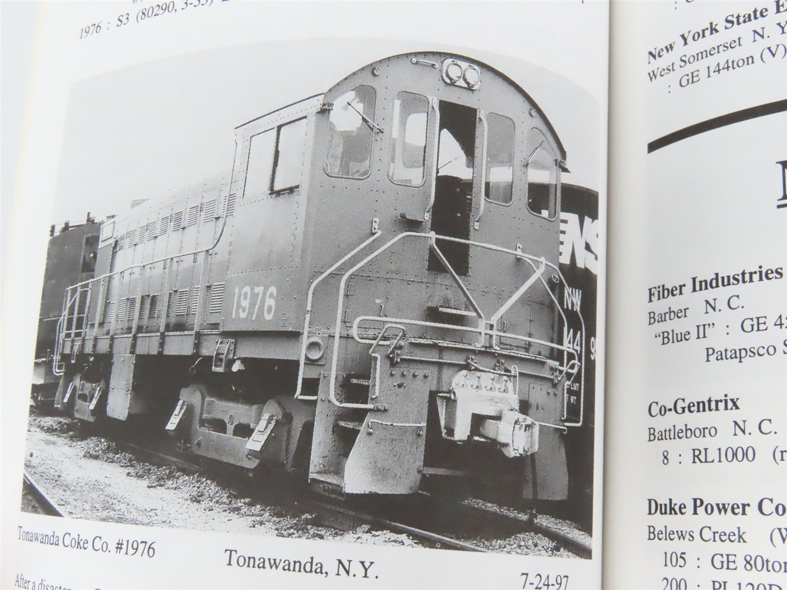 Comprehensive Guide to Industrial Locomotives by Jay Reed Â©1998 2nd Edition