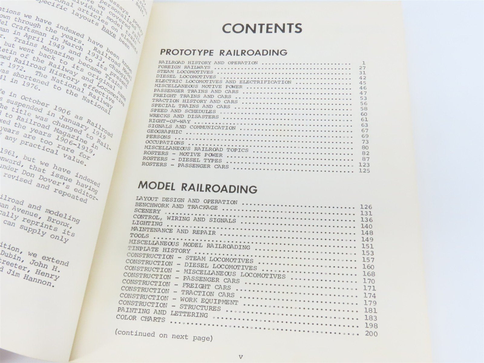 All-Time Index of Magazines - TRAINS, Model Railroader & More Â©1978 2nd Edition