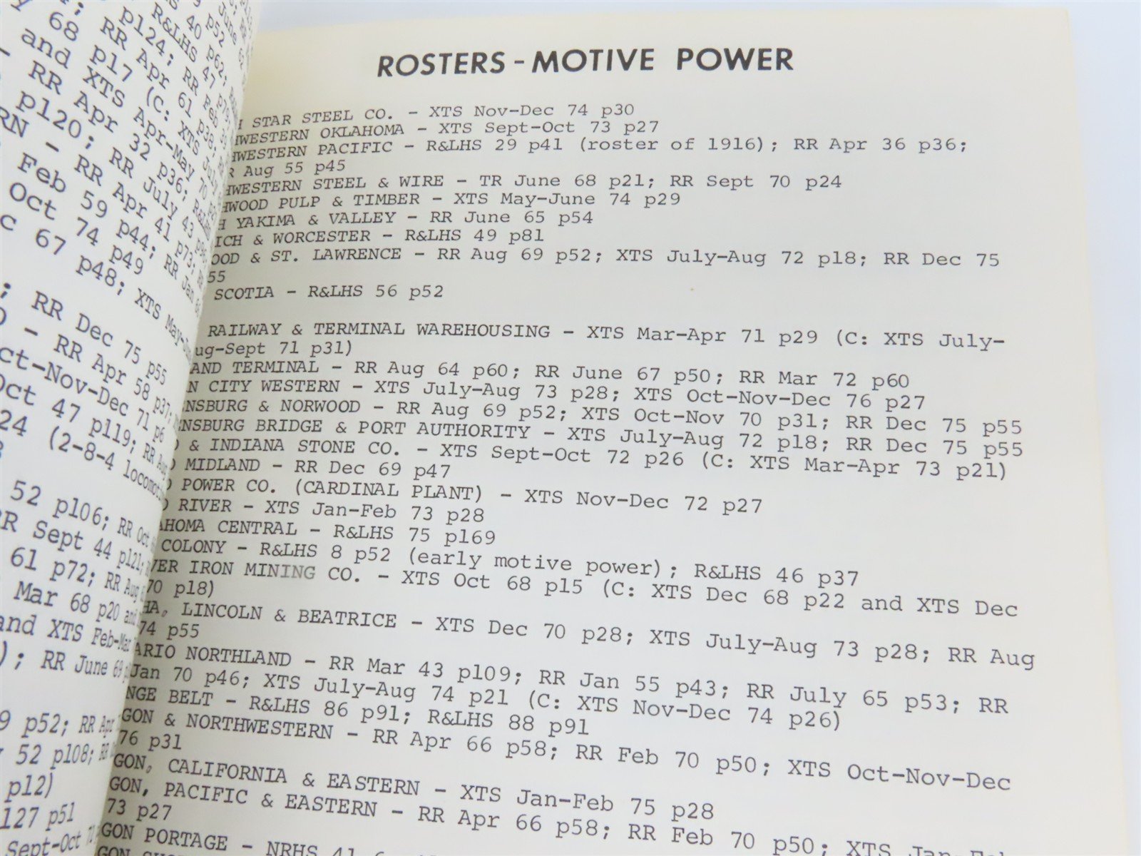 All-Time Index of Magazines - TRAINS, Model Railroader & More Â©1978 2nd Edition