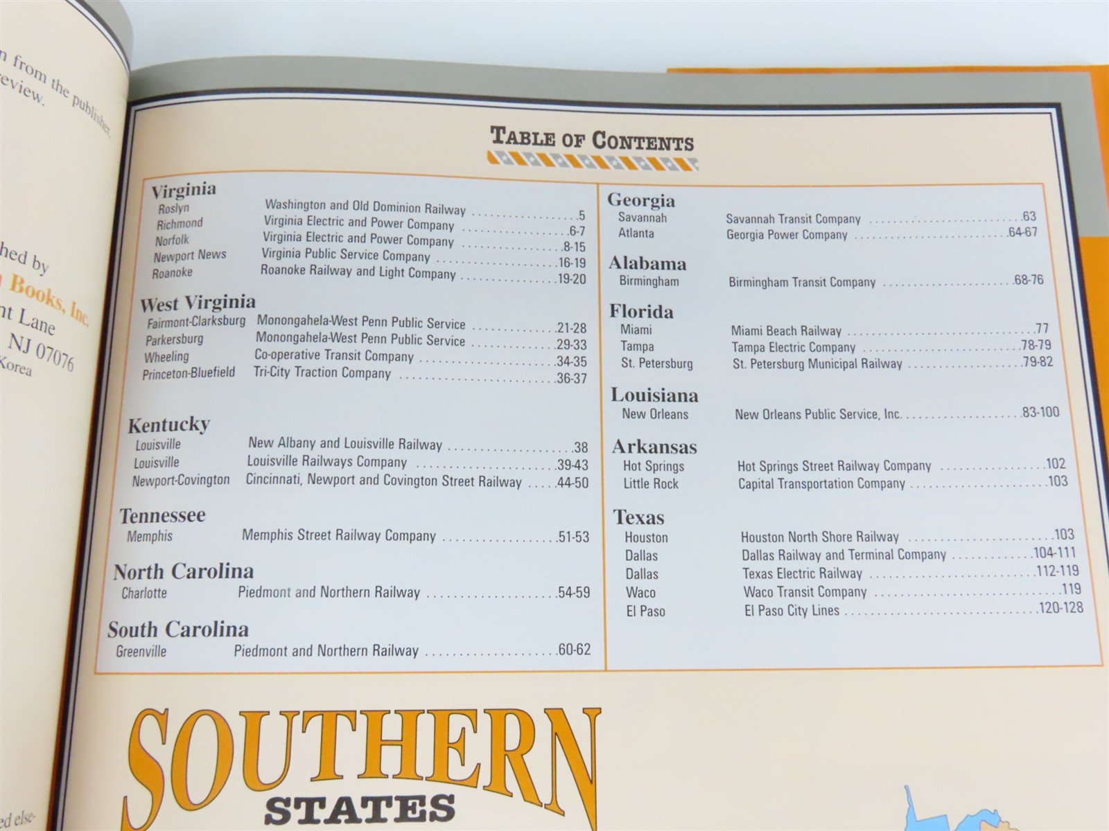 Morning Sun: Southern States Trolleys In Color by Edward A Ridolph Â©2004 HC Book