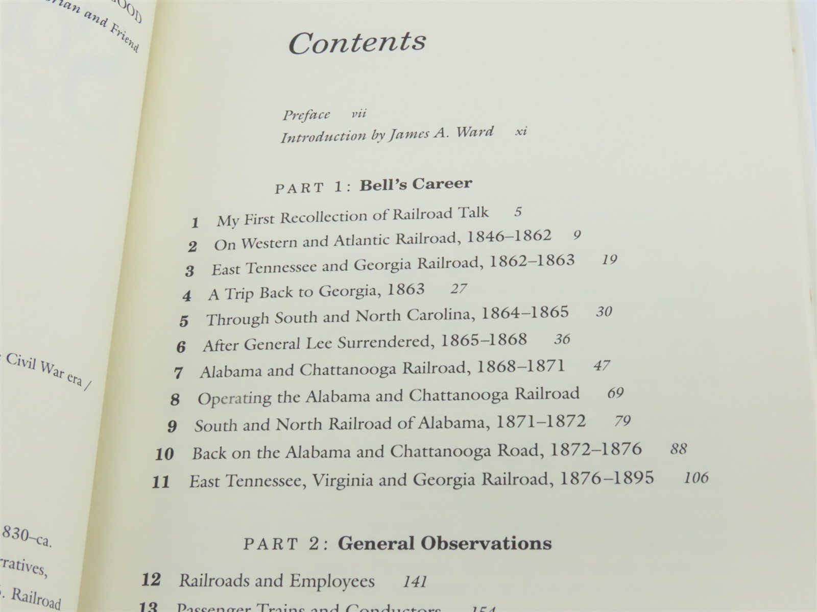 Southern Railroad Man by James A. Ward Â©1993 HC Book