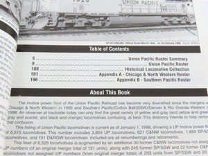 Union Pacific Locomotive Directory 1998 by Don Strack Â©1998 SC Book