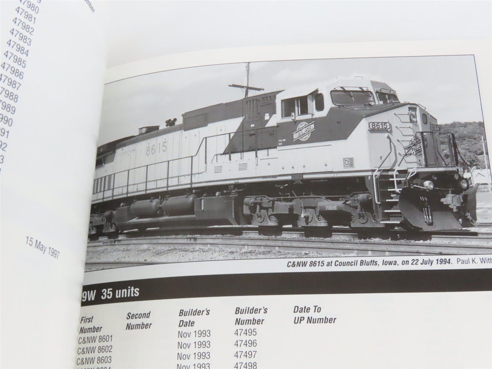 Union Pacific Locomotive Directory 1998 by Don Strack Â©1998 SC Book