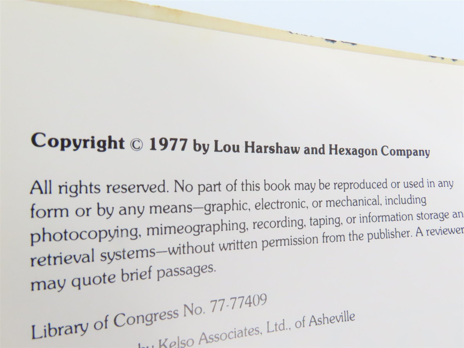 Trains Trestles & Tunnels by Lou Harshaw Â©1980 SC Book