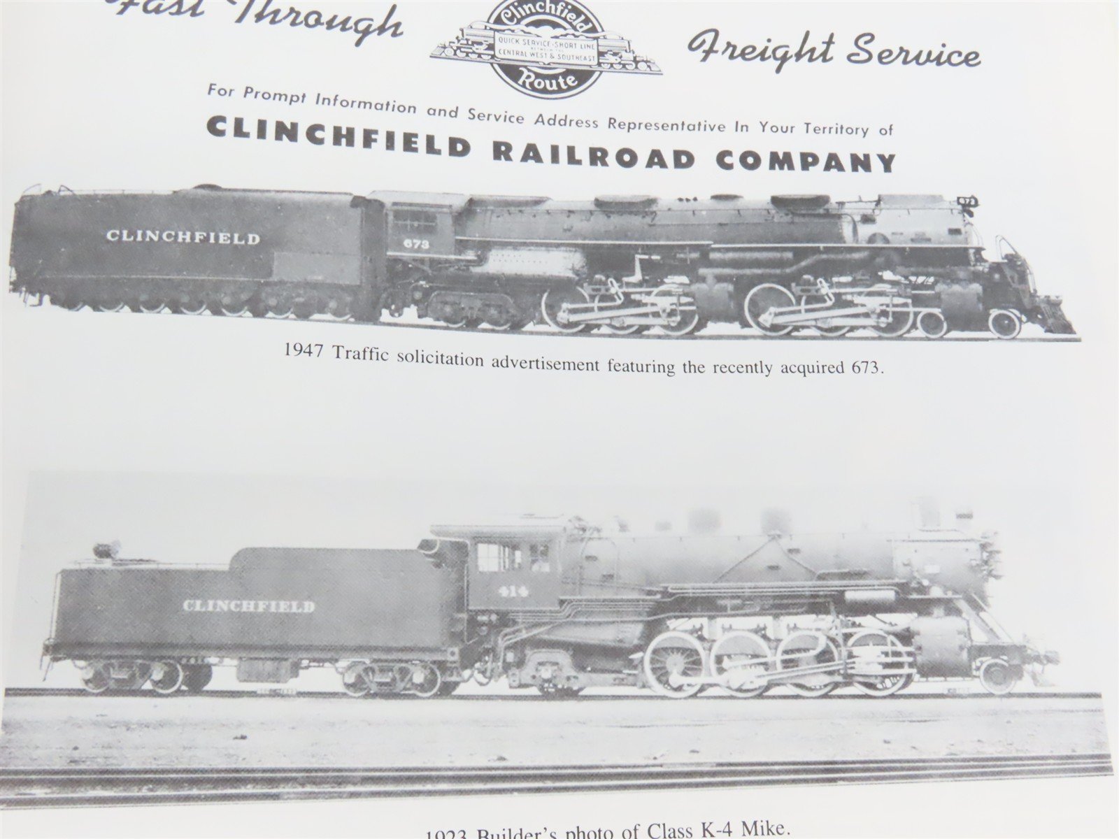 When Steam Ran the Clinchfield by James A. Goforth Â©1998 SC Book