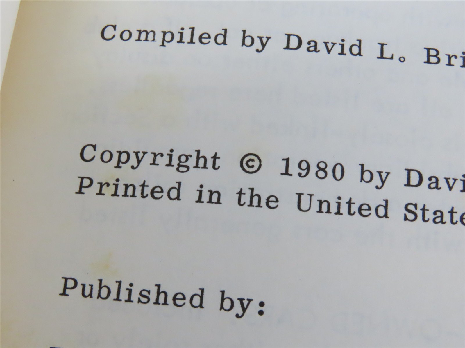 Private Passenger Car Annual Vol. 1: 1980 by David L. Briggs Â©1980 SC Book