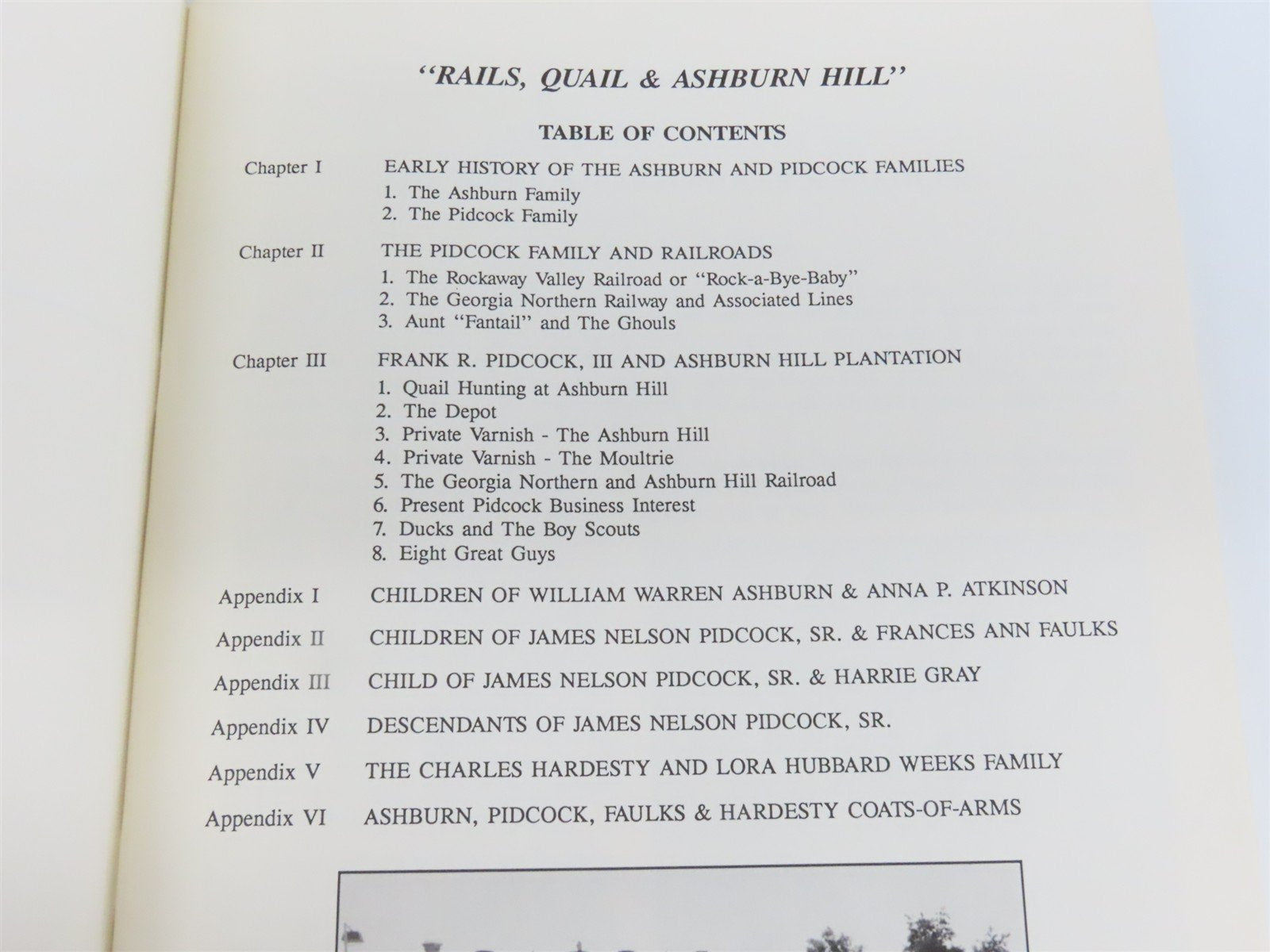 Rails, Quail & Ashburn Hill by Frank R. Pidcock, III Â©1988 SC Booklet