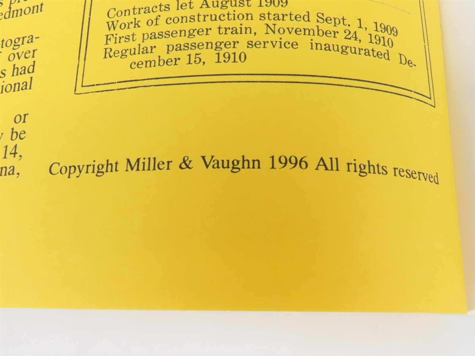 The Winston-Salem Southbound Railway by Miller & Vaughn Â©1996 SC Book